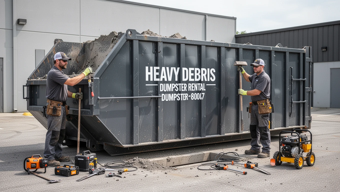 Heavy Debris Dumpster Rental